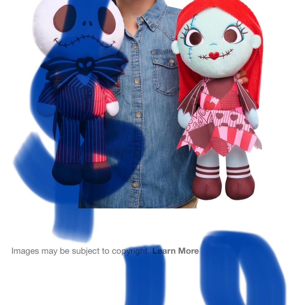Disney Black and Red Plush Stuffed Animals